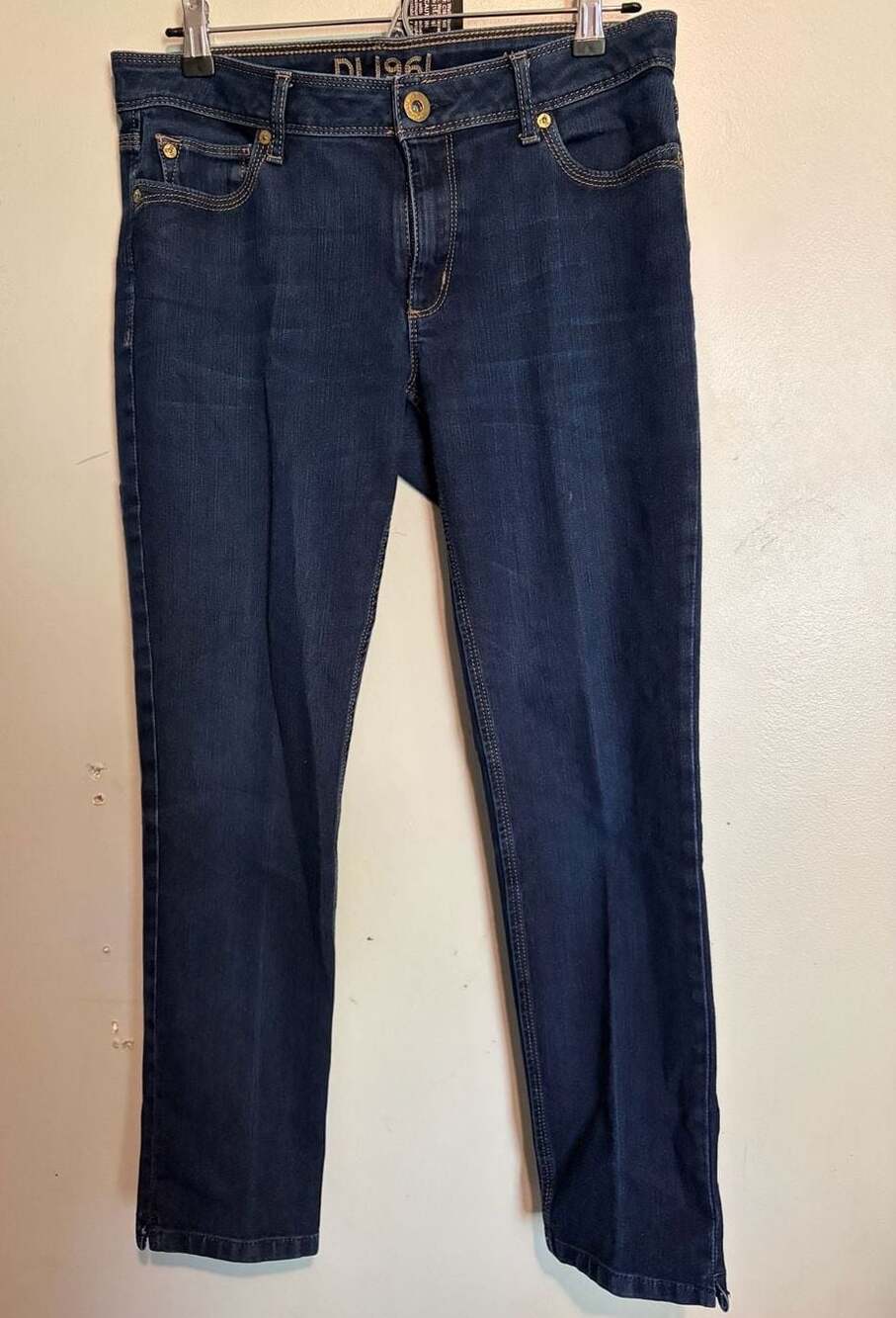 DL1961 Dark Wash Blue Denim 4Way Stretch 360 Comfort Jeans